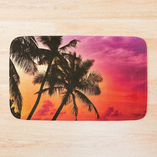 Item preview, Tropical Sunset Palm Trees Purple and Orange designed and sold by SYNTASTIC.