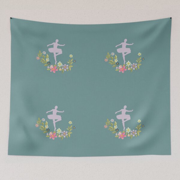 Item preview, Floral Ballerina- Light Teal Edition designed and sold by Megan-Alice.