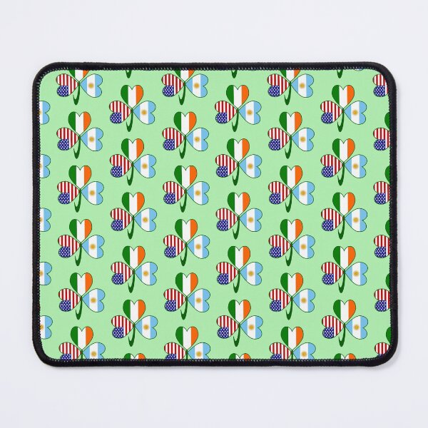 Item preview, Argentina Ireland USA Shamrock Flags designed and sold by AuntieShoe.
