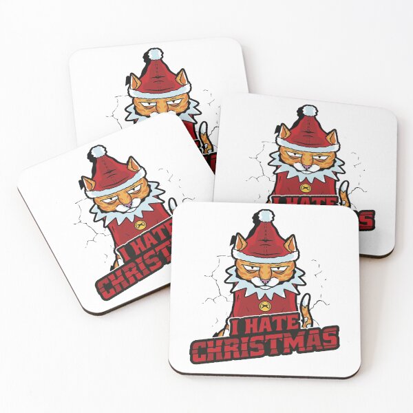 Item preview, Funny I Hate Christmas Grumpy Cat in Elf Costume designed and sold by PinkDonutTees.