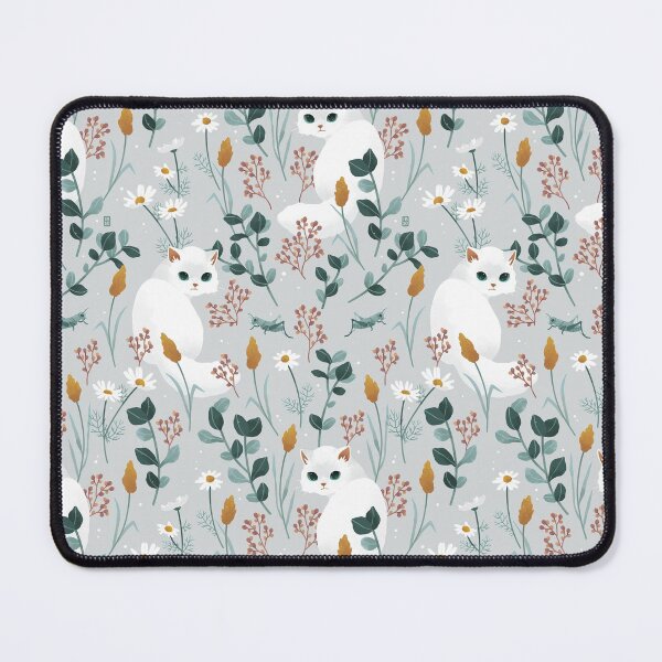 Item preview, Cat in the meadow pattern designed and sold by freeminds.