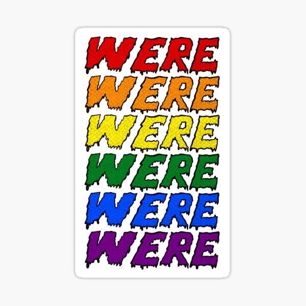Item preview, LGBTQ Were Werewolf Text  designed and sold by TheAplus.