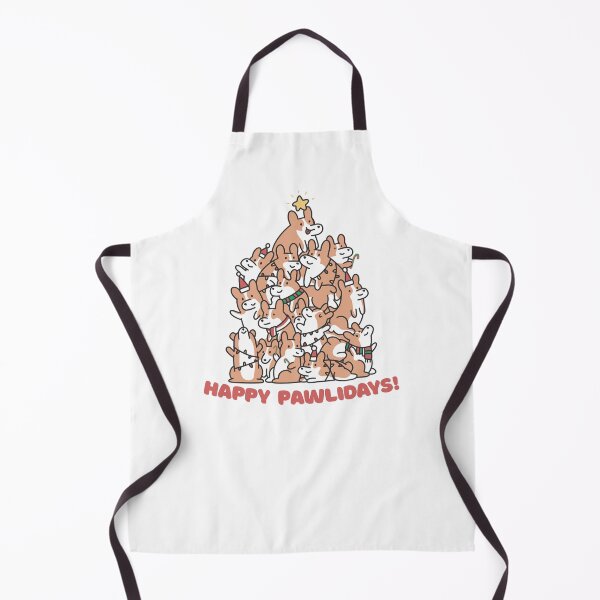 Item preview, Cute Happy Pawlidays Corgi Christmas Tree designed and sold by PinkDonutTees.