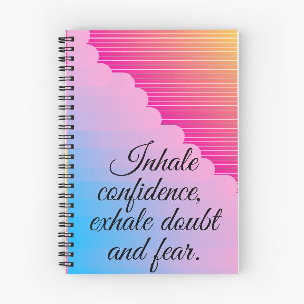 Item preview, Inhale confidence, exhale doubt and fear. designed and sold by QuoteBoxx.