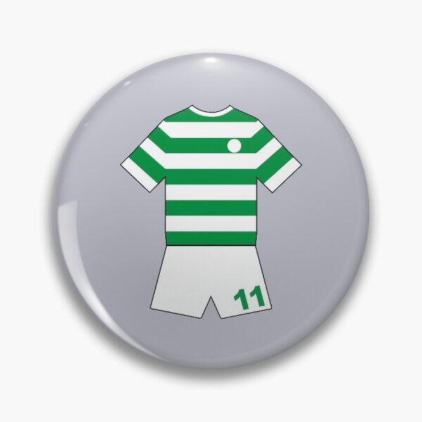 Item preview, Green & White Hoops 11 Shirt designed and sold by EpicThreadsUK.