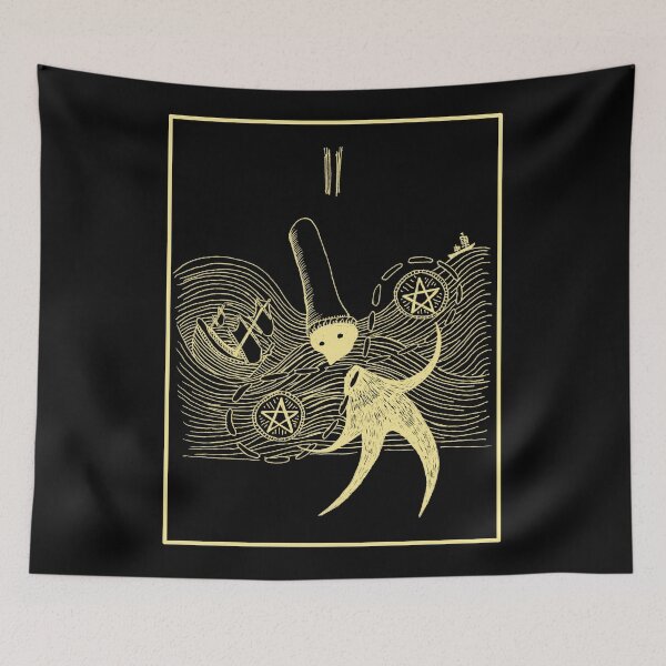 Item preview, The Two of Pentacles Tarot Card designed and sold by Owl-n-bear.