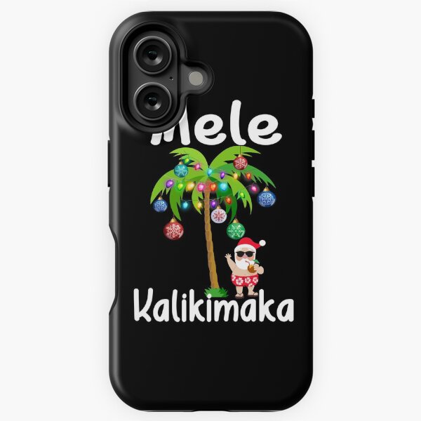 Vista previa del artículo con la obra «Mele Kalikimaka - Playa navideña - Navidad navideña hawaiana», diseñado y vendido por TravelHappiness.