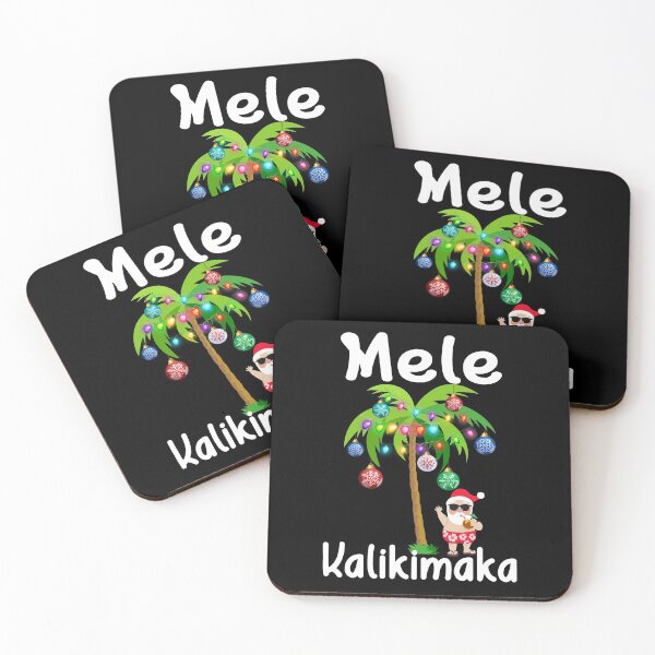 Item preview, Mele Kalikimaka - Christmas Beach - Hawaiian Santa Christmas designed and sold by TravelHappiness.