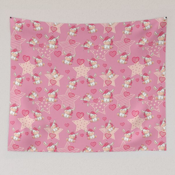 Item preview,  Qute unicorn with stars pattern  designed and sold by urban-color.