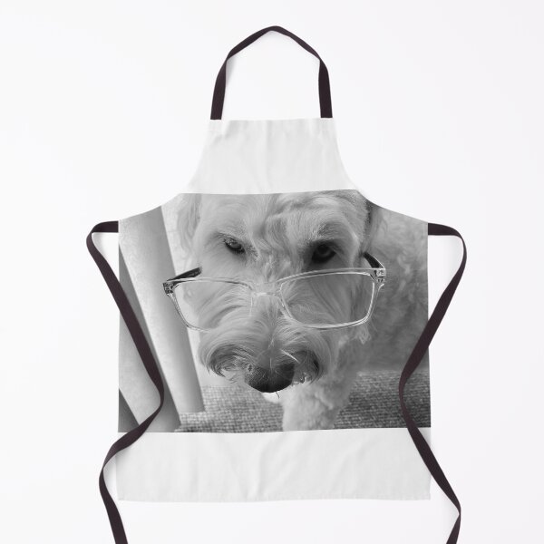 Item preview, Portrait of a Goldendoodle with glasses designed and sold by JuliVogel.