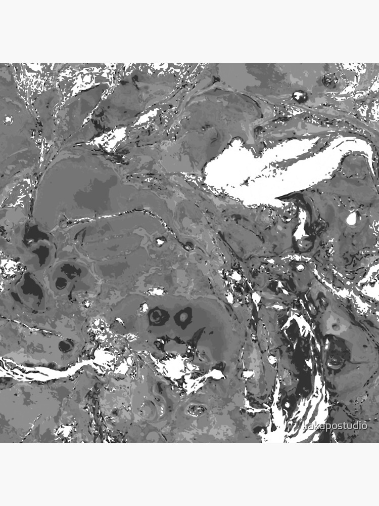 "Grunge Black and white marble texture." Photographic Print by