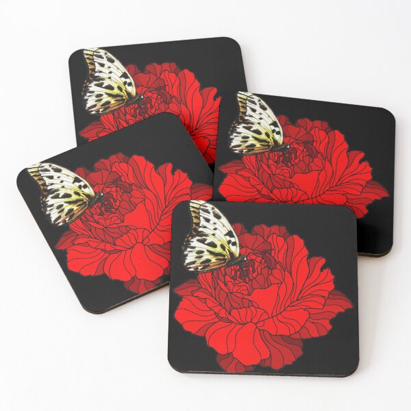 Item preview, black of Butterfly on rose designed and sold by Cassandra6193.