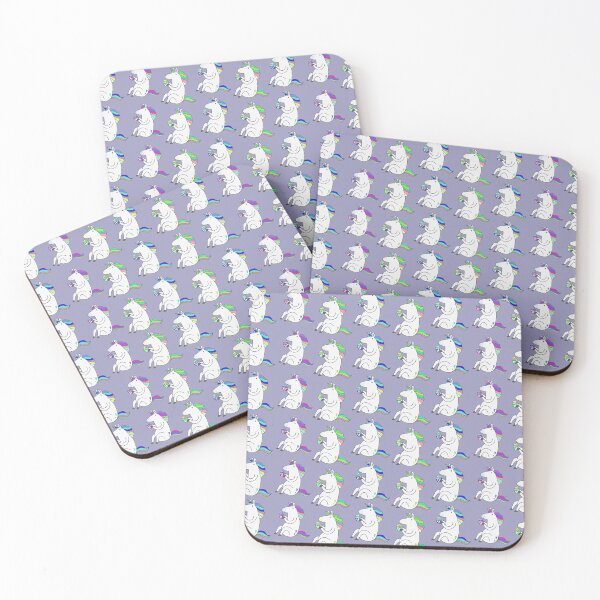 Item preview, unicorns are cool pattern lilac designed and sold by PhoneCapsule.
