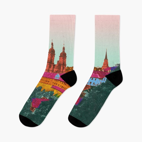 Item preview, vintage St. Gallen Monastery, skyline Switzerland designed and sold by Mauswohn.