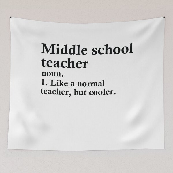 Item preview, Middle School Teacher Definition designed and sold by woodesigner.