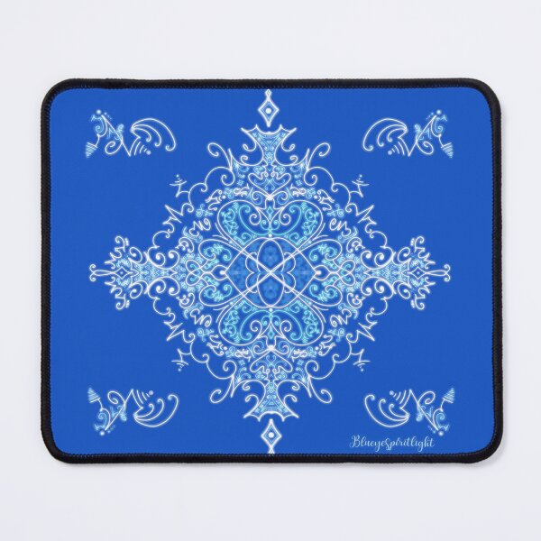 Item preview, Mandala of The Royal Blue Flame - Throat Chakra Lightcodes designed and sold by NaTeBlueyes.