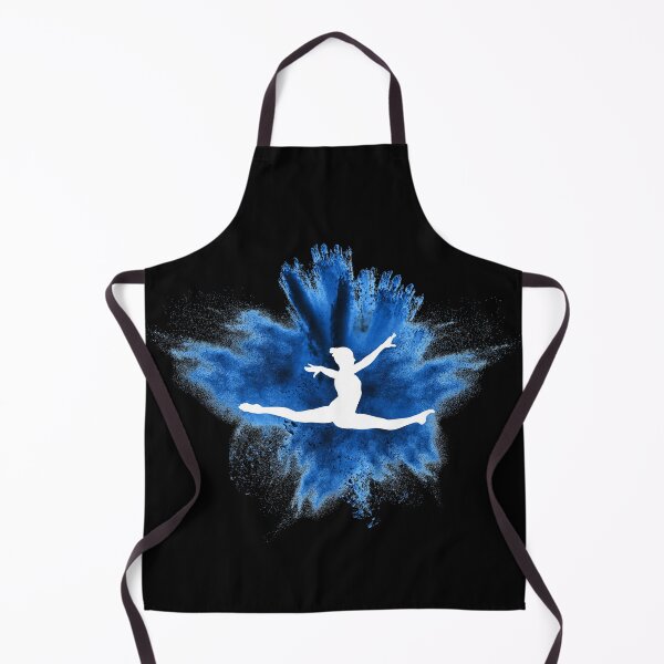 Item preview, Gymnast silhouette blue explosion designed and sold by FurioInc.