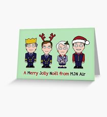 Cabin Pressure Christmas card: the MJN crew Greeting Card