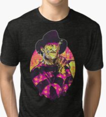 Neon Horror: Freddy Tri-blend T-Shirt