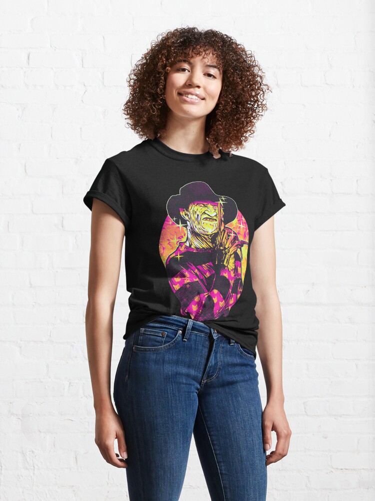 Alternate view of Neon Horror: Freddy Classic T-Shirt