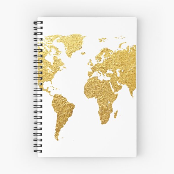Item preview, World Map Gold Foil designed and sold by ArtPrints.