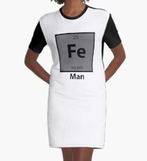 Iron Man Pun Graphic T-Shirt Dress