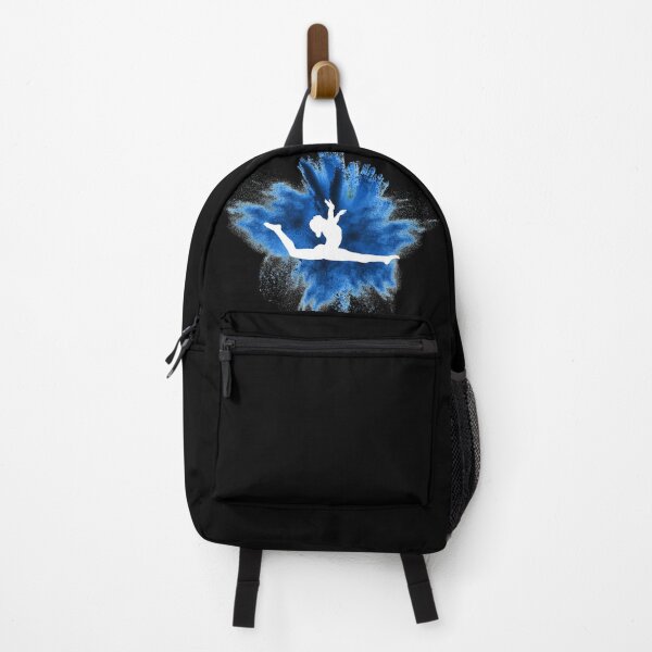 Item preview, Gymnast silhouette blue explosion designed and sold by FurioInc.