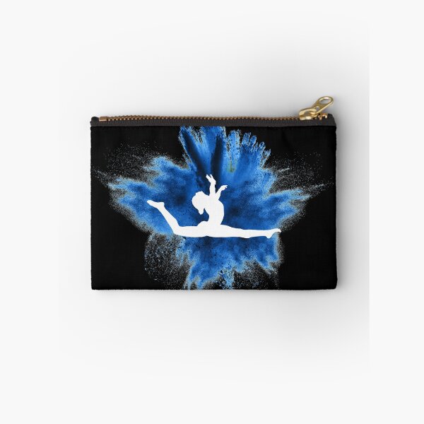Item preview, Gymnast silhouette blue explosion designed and sold by FurioInc.