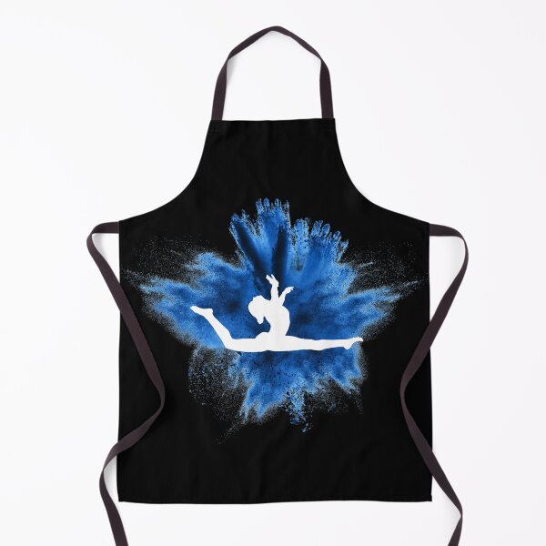 Item preview, Gymnast silhouette blue explosion designed and sold by FurioInc.
