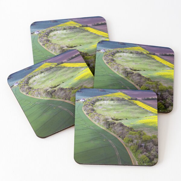 Item preview, Aerial view of Coldblow Woods and Agricultural Land at Coldblow Farm, Ripple, Kent  designed and sold by JohnGaffen.
