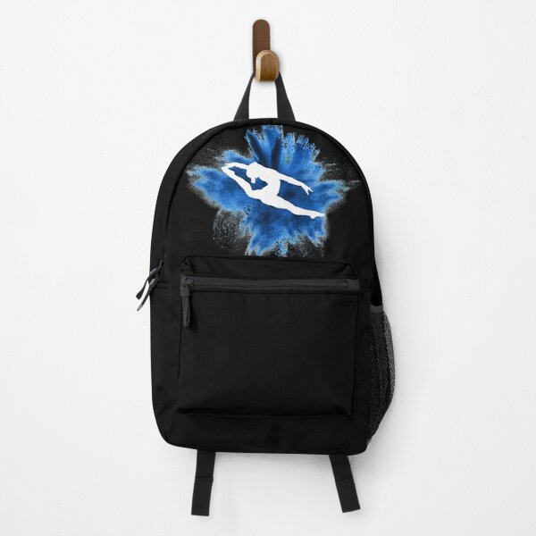 Item preview, Gymnast silhouette blue explosion designed and sold by FurioInc.