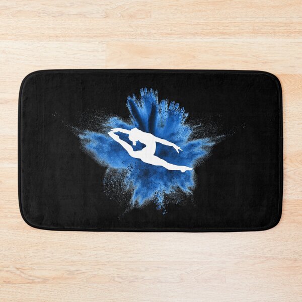 Item preview, Gymnast silhouette blue explosion designed and sold by FurioInc.