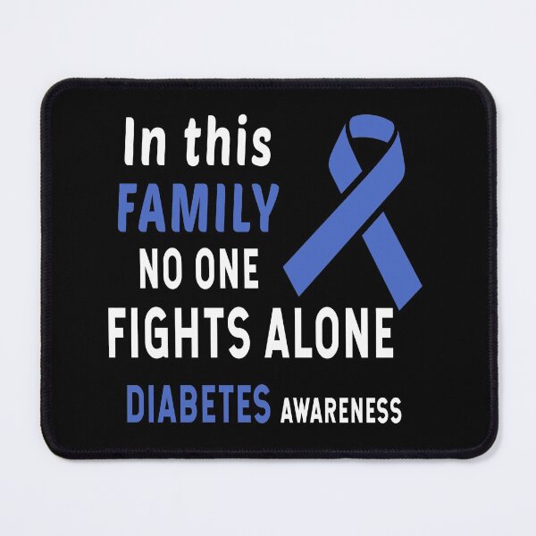 Item preview, In This Family Nobody Fights Alone Diabetes Awareness designed and sold by Color-Sparkle.