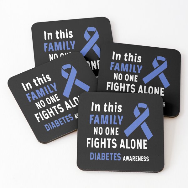 Item preview, In This Family Nobody Fights Alone Diabetes Awareness designed and sold by Color-Sparkle.