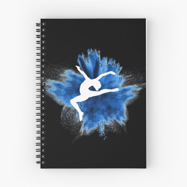 Item preview, Gymnast silhouette blue explosion designed and sold by FurioInc.