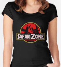 Jurassic Park - Safari Zone Women's Fitted Scoop T-Shirt