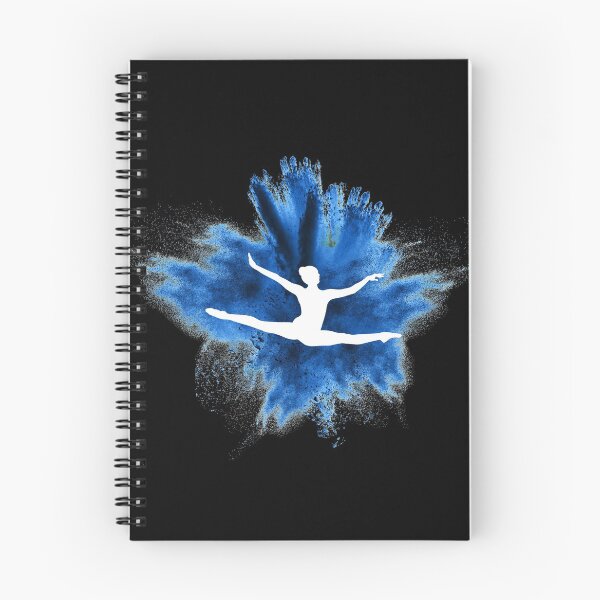 Item preview, Gymnast silhouette blue explosion designed and sold by FurioInc.