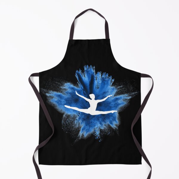 Item preview, Gymnast silhouette blue explosion designed and sold by FurioInc.
