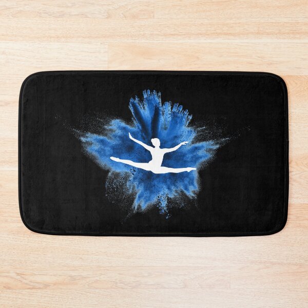 Item preview, Gymnast silhouette blue explosion designed and sold by FurioInc.