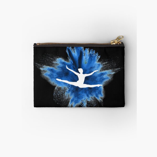 Item preview, Gymnast silhouette blue explosion designed and sold by FurioInc.