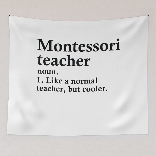 Item preview, Montessori Teacher Definition designed and sold by woodesigner.
