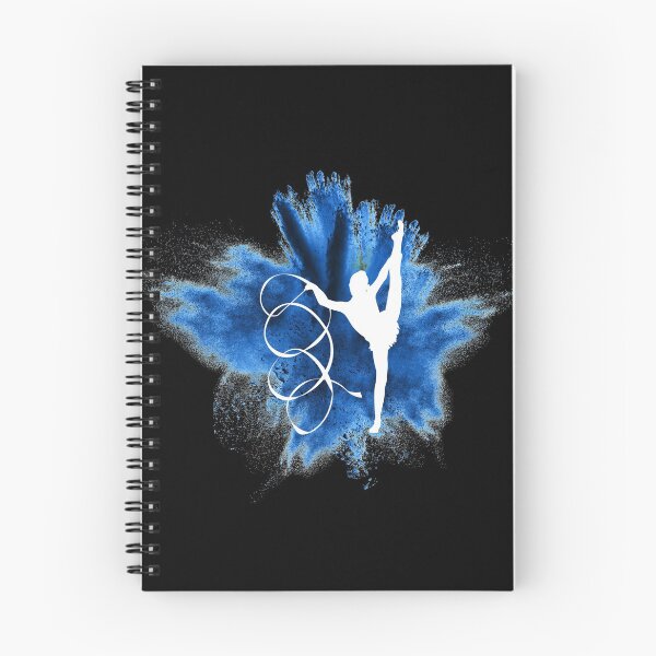 Item preview, Gymnast silhouette blue explosion designed and sold by FurioInc.