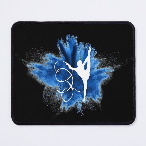 Item preview, Gymnast silhouette blue explosion designed and sold by FurioInc.