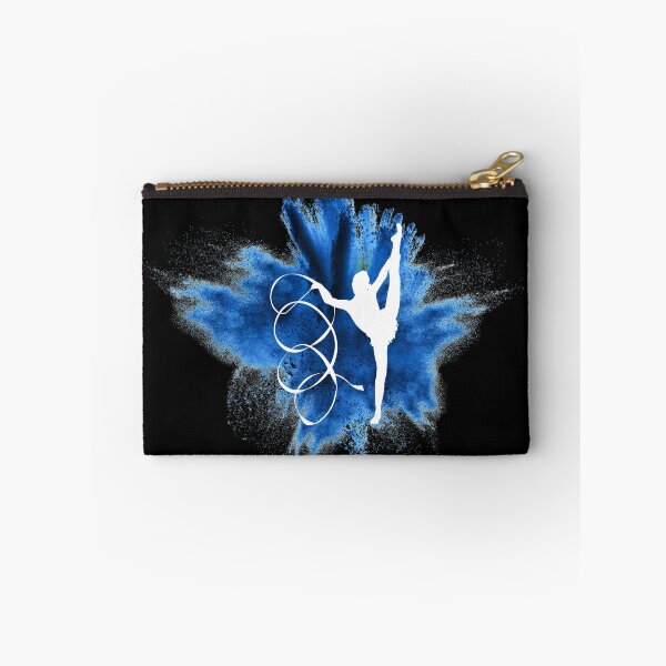 Item preview, Gymnast silhouette blue explosion designed and sold by FurioInc.