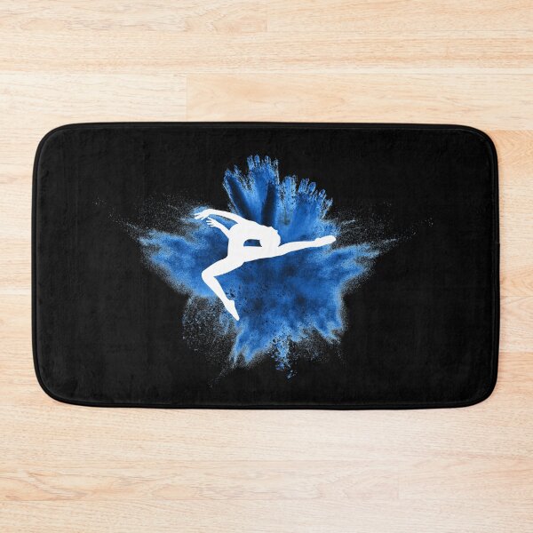 Item preview, Gymnast silhouette blue explosion designed and sold by FurioInc.