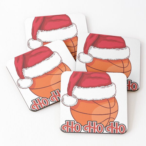 Item preview, Cool Christmas Basketball Wearing a Santa Hat - Ho Ho Ho designed and sold by PinkDonutTees.