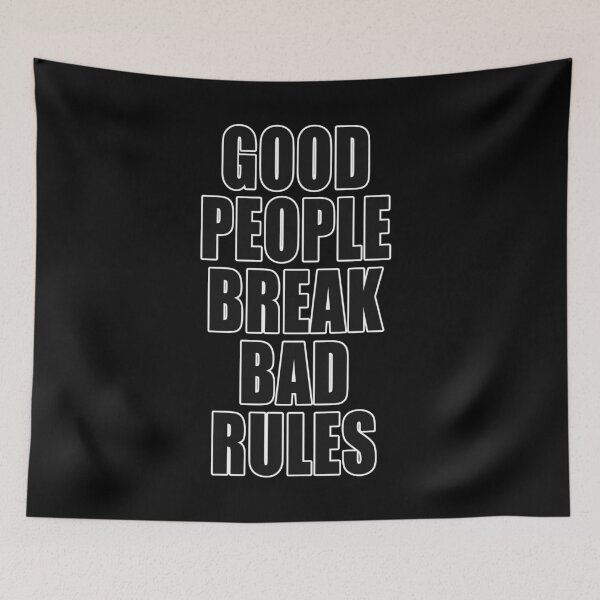 Item preview, Good People Break Bad Rules Covid Freedom Anti Segregation Patriotic Vaccine Mandate designed and sold by Jason Gilbert.