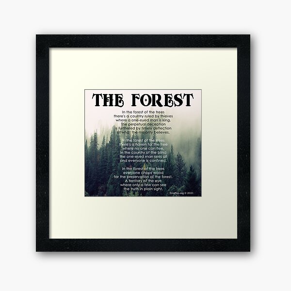 The Forest Framed Art Print