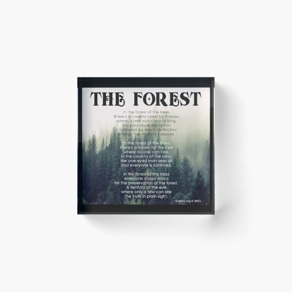 The Forest Acrylic Block
