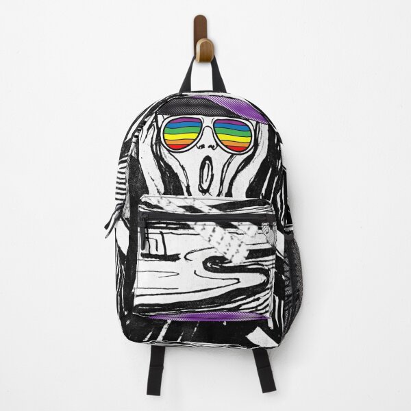 Item preview, The Scream Parody (Munch): LGBTQ Scream meets Bigfoot vs Aliens vs Loch Ness Monster designed and sold by OutofFocusShop.